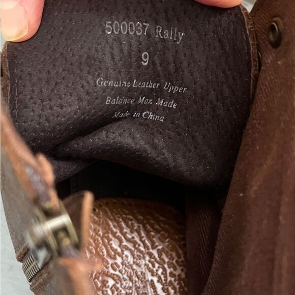 Lavorazione Artigiana Brown Leather Rally Lace Up Buckle Boots | Size 9 main image 9